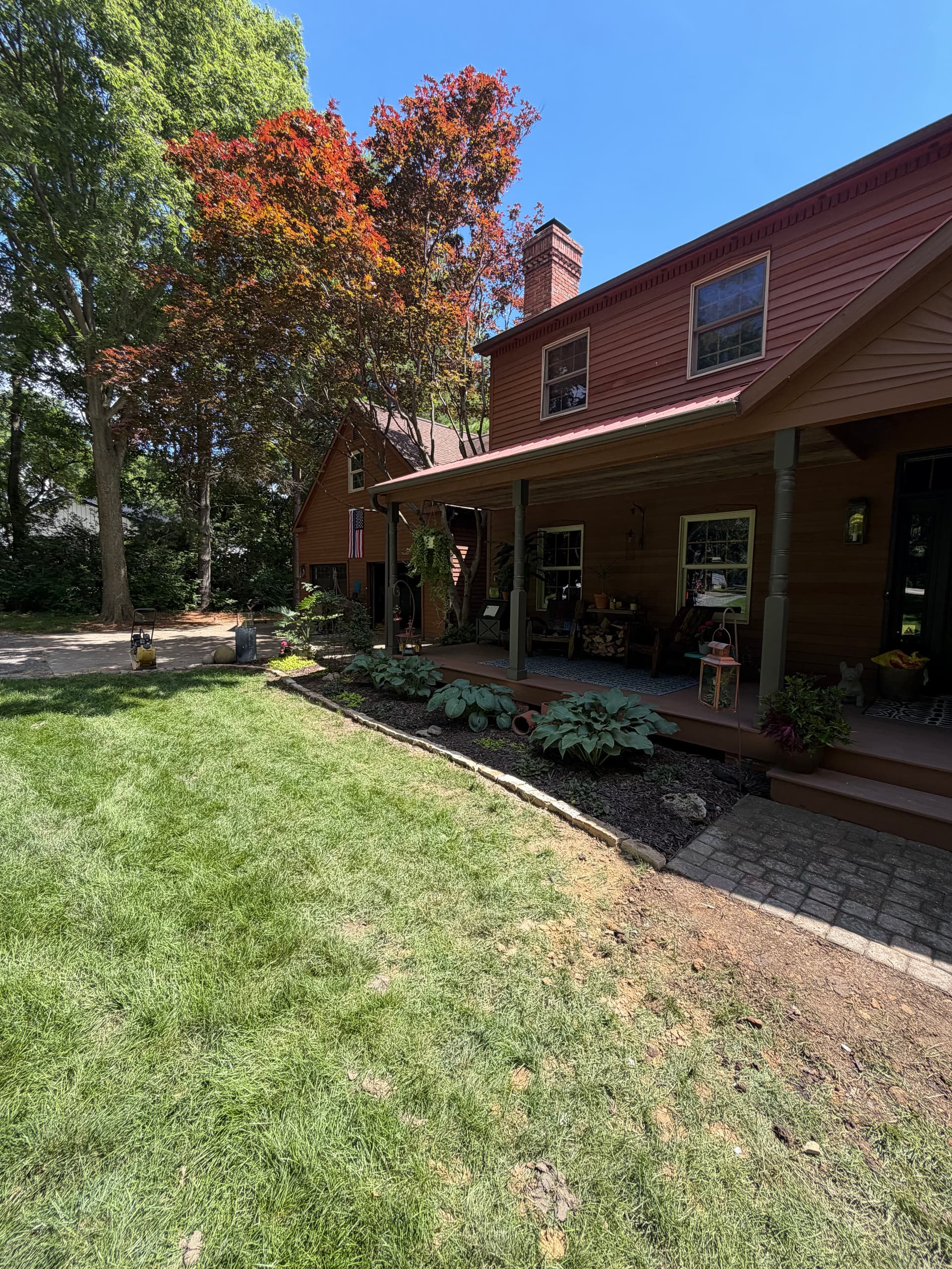 Gallery photos for Phase 1 Complete - Paver Reset and Flagstone Bed Edging Done Right: Image #3